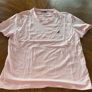 Nautica Men's Pink T-Shirt